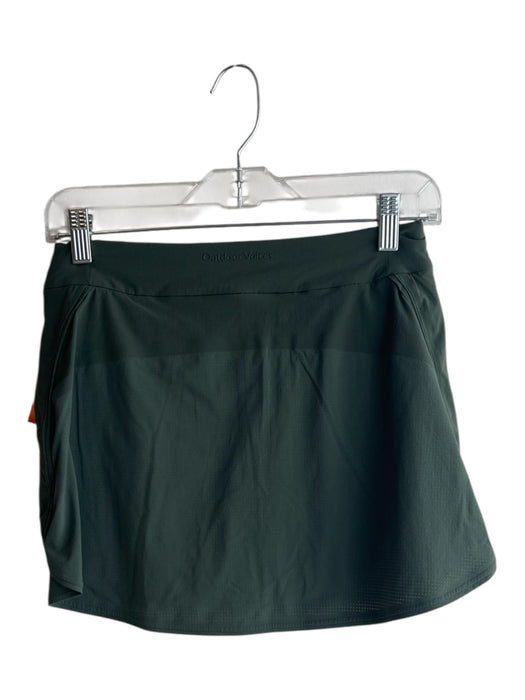 Outdoor Voices Size XS Forest Green Nylon Blend Elastic Waist Side Pocket Skirt Forest Green / XS
