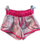 Lululemon Size 6 Pink & White Polyester Floral Tie at Waist Seam Detail Shorts Pink & White / 6
