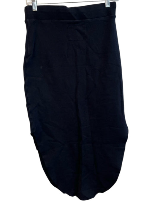 Frank & Eileen Size Est S Black Cotton Tie Waist Solid Maxi Raw Hem Skirt Black / Est S