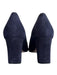 Marc Fisher Shoe Size 9 Navy Blue Suede Pointed Toe Block Heel Solid Heels Navy Blue / 9
