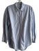Maeve Size XS Blue Linen & Cotton Collared Button Up Long Sleeve Top Blue / XS