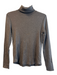 Elie Tahari Size Medium Brown Pima Cotton Ribbed Long Sleeve turtle neck Top Brown / Medium
