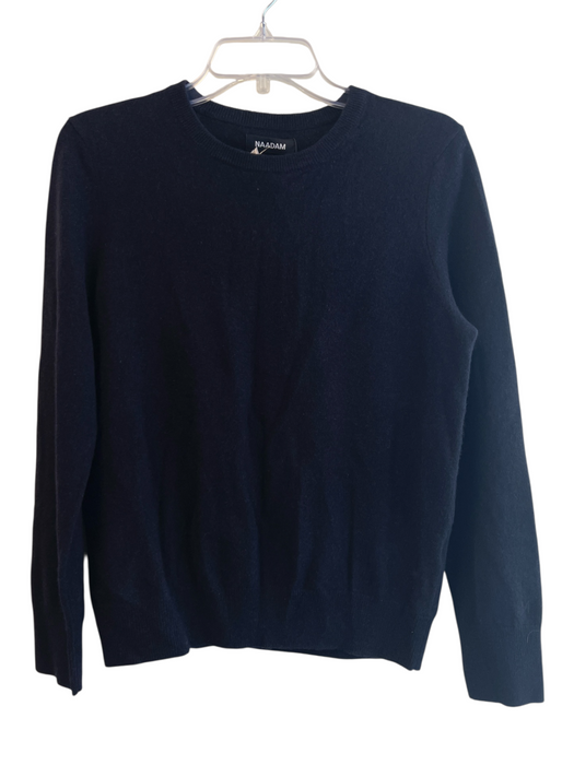 Naadam Size Medium Navy Cashmere Crew Neck Long Sleeve Sweater Navy / Medium