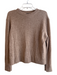Quince Size Medium Latte Cashmere Crew Neck Long Sleeve pull over Sweater Latte / Medium