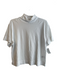Nation Size Sm & Med White Cotton Blend Short Sleeve Turtleneck Boxy Fit Top White / Sm & Med