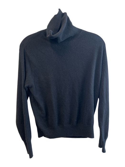 Tuckernuck Size S Black Cashmere Turtle Neck Long Sleeve Knit Solid Sweater Black / S