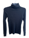 J Mclaughlin Size S Black Cotton Blend Ribbed Turtleneck Long Sleeve Sweater Black / S