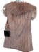 Marc New York Size XS Pink Faux Fur Full Zip GHW Vest Pink / XS