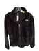The North Face Size S Black Polyester Long Sleeve Fuzzy Full Zip Athletic Jacket Black / S