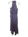 Veronica Beard Size 2 Purple & Multi Silk Abstract Floral Sleeveless Dress Purple & Multi / 2