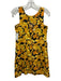 Totem Size 1/S Yellow & Black Print Cotton Blend Floral Abstract Dress Yellow & Black Print / 1/S