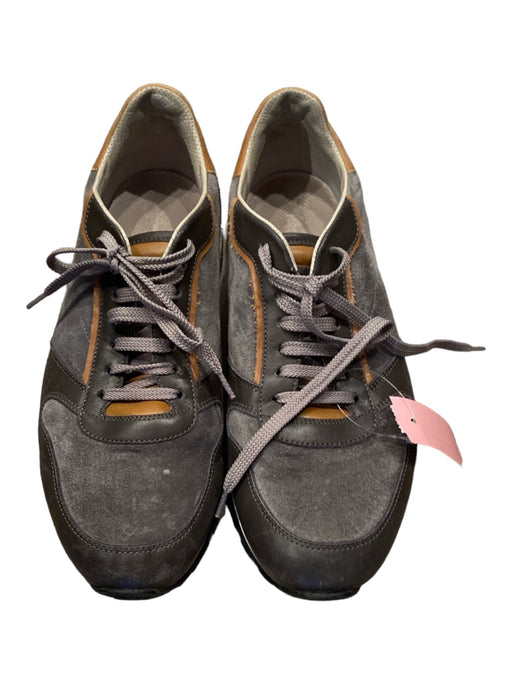 Brunello Cucinelli Shoe Size 44 Gray & Brown Suede Solid Sneaker Men's Shoes 44