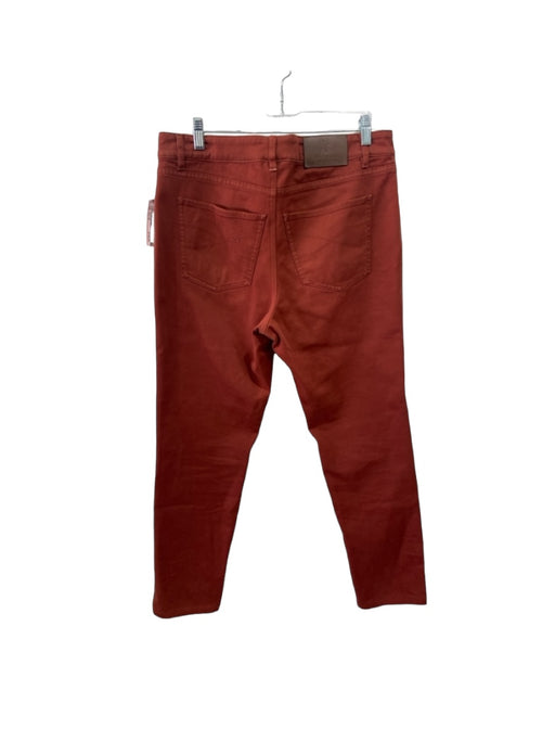 Brunello Cucinelli Size Est 32 Red Cotton Blend Solid Khakis Men's Pants Est 32