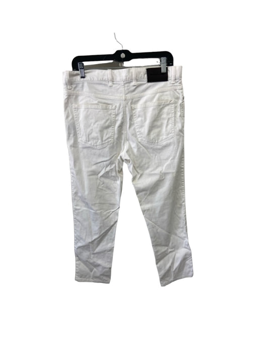 Zegna Size 36 White Cotton Blend Solid Khakis Men's Pants 36