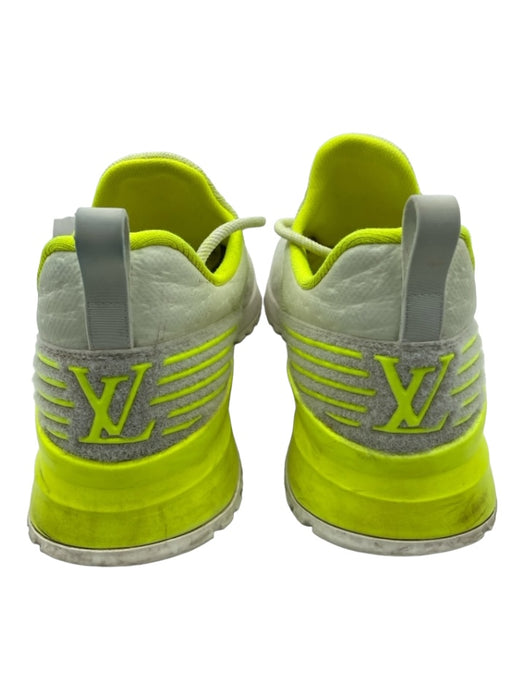 Louis Vuitton Shoe Size 43 White & Neon Yellow Synthetic Men's Shoes 43