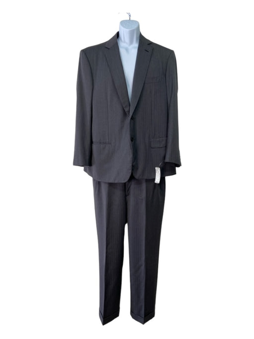 Brioni Grey Wool 2 Button Men's Suit 44r