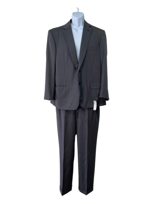 Brioni Grey Wool 2 Button Men's Suit 44r