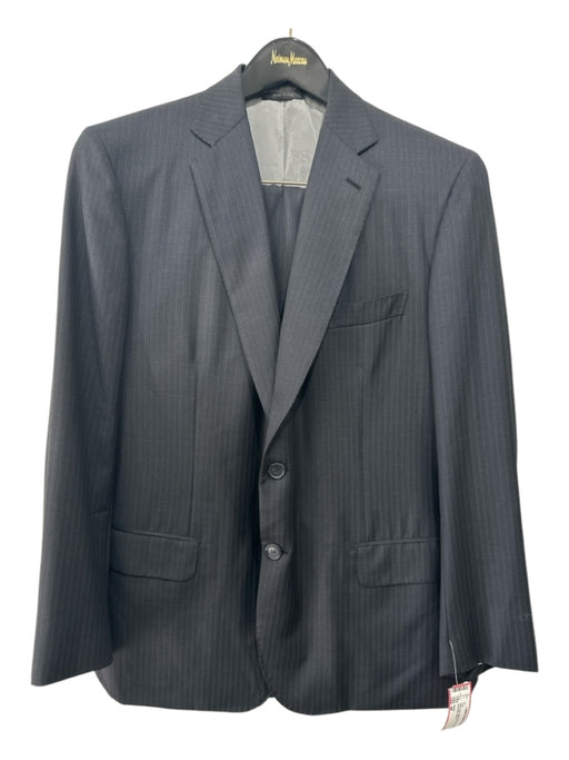 Brioni Dark Gray Wool Striped Men's Suit 44