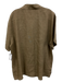 Frescobol Carioca Size XL Brown Linen Solid Button up Men's Short Sleeve Brown / XL