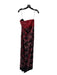Vicky Tiel Size 42 Black & Red Strapless Sequin Design Mesh Detail Dress Black & Red / 42