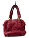 Cynthia Rowley Red Leather Braided Handle Gold Hardware Zip closure Quilted Bag Red / S