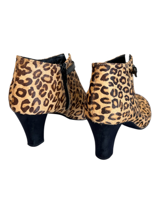 Aerosoles Shoe Size 6 Brown Leather Upper Spotted Leopard Print Round Toe Boots Brown / 6