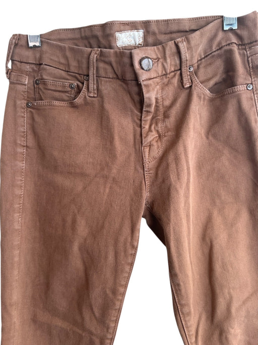 Mother Size 27 Brown Cotton 5 Pocket zip fly Skinny mid rise Jeans Brown / 27