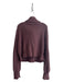 Varley Size Small Wine Cotton Ribbed Knit Long Sleeve Half Zip High Neck Sweater Wine / Small