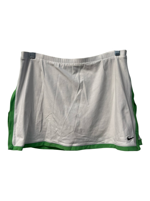Nike Size S Green & White Polyester Blend Stretch Tennis Skirt Sleeveless Set Green & White / S