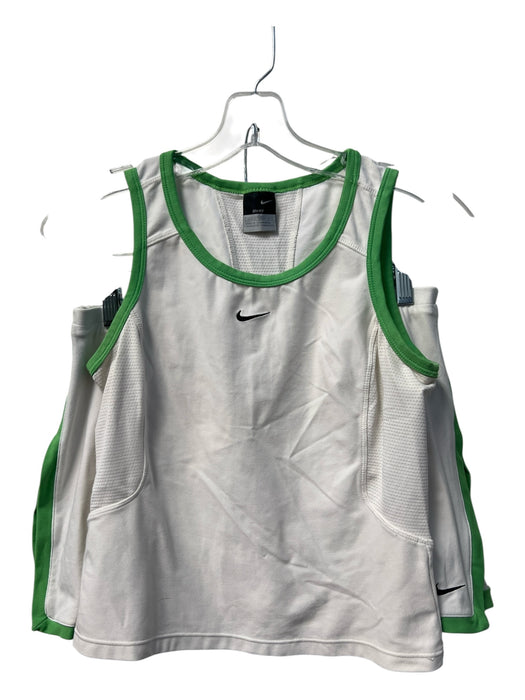 Nike Size S Green & White Polyester Blend Stretch Tennis Skirt Sleeveless Set Green & White / S