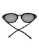 Chanel Black round Gold detail Cat Eye Sunglasses Black
