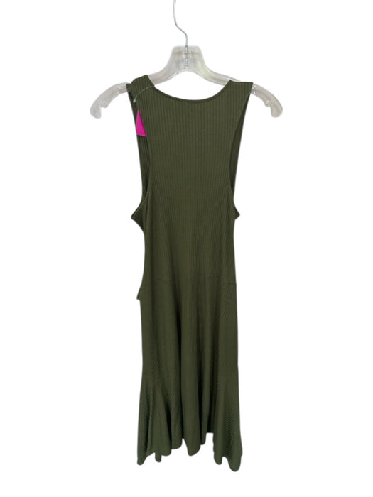 Anthropologie Size Large Army Fatigue Green Modal Blend Sleeveless Maxi Dress Army Fatigue Green / Large