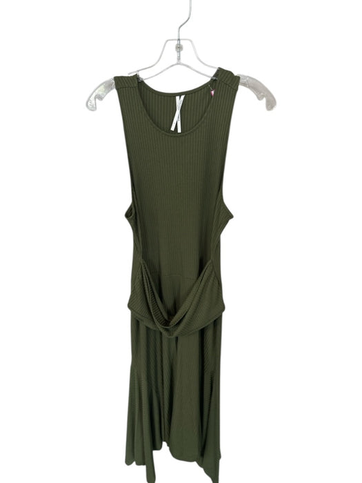 Anthropologie Size Large Army Fatigue Green Modal Blend Sleeveless Maxi Dress Army Fatigue Green / Large