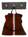 Clare V Brown & Multi Suede Striped Band Strap Magnetic Close Bag Brown & Multi / M
