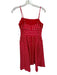 Banana Republic Size 0 Red & Orange & White Polyester Striped Midi Dress Red & Orange & White / 0