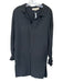 Stella McCartney Size 42 Black Rayon Blend Collared Side Pocket Midi Dress Black / 42