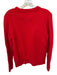 J. Crew Size M Red Wool Blend Long Sleeve Cable Knit Crew Neck Sweater Red / M