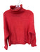 By Anthropologie Size M coral Acrylic Blend Roll Neck Knit Long Sleeve Sweater coral / M