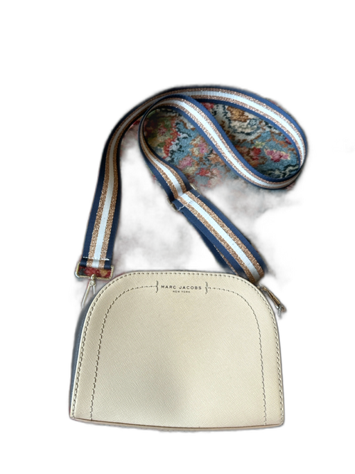 Marc Jacobs Tan & Gray Vegan Leather Domed Color Block Bag Tan & Gray / S