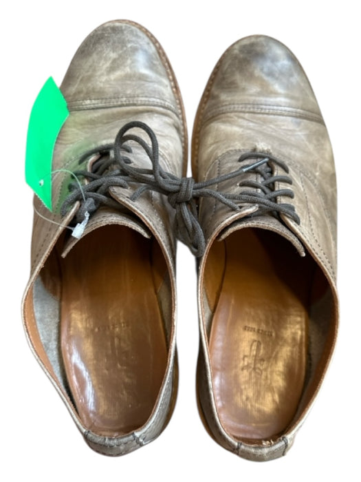 Frye Shoe Size 8 Light Gray Leather Lace Up Men's Oxford Light Gray / 8