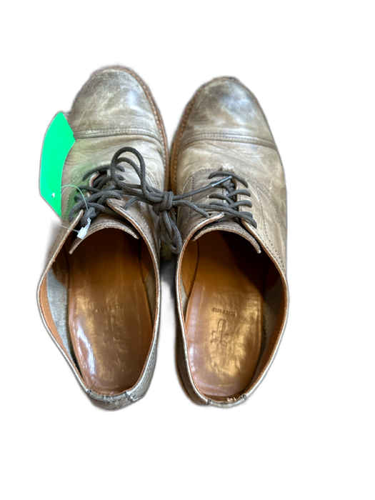 Frye Shoe Size 8 Light Gray Leather Lace Up Men's Oxford Light Gray / 8