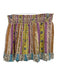 Bell by Alicia Bell Size M Purple, Green, Orange Silk & Cotton Stripes Skirt Purple, Green, Orange / M