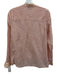 ME+EM Size 4 Pink Cotton Long Sleeve Lace Trim Button Front Top Pink / 4