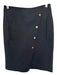 Tibi Size Est M Navy & Rose Gold Snap Buttons Pencil Skirt Navy & Rose Gold / Est M