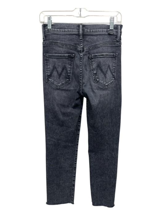 Mother Size 27 Black Cotton & Lyocell Zip Fly Jeans Black / 27