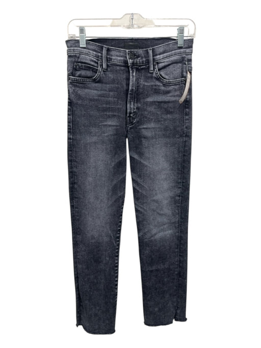 Mother Size 27 Black Cotton & Lyocell Zip Fly Jeans Black / 27