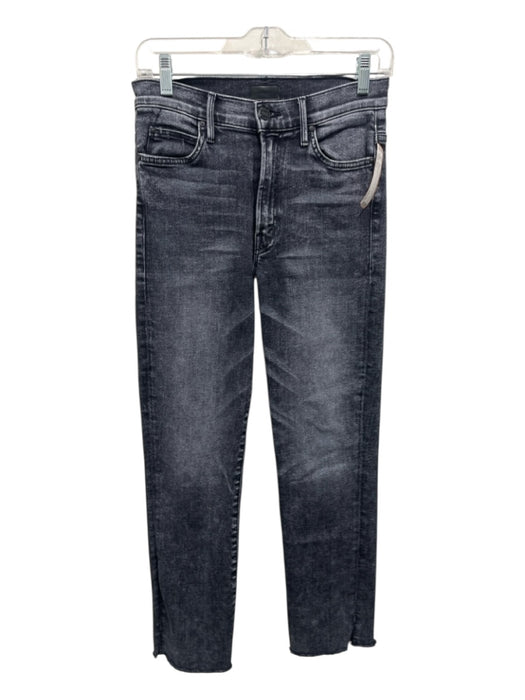 Mother Size 27 Black Cotton & Lyocell Zip Fly Jeans Black / 27