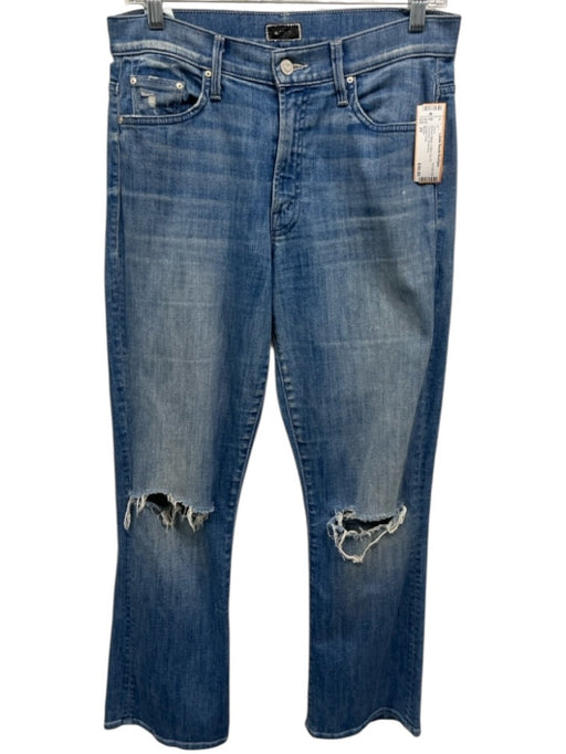 Mother Size 29 Medium Wash Cotton Zip Fly Distressed Jeans Medium Wash / 29
