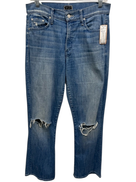 Mother Size 29 Medium Wash Cotton Zip Fly Distressed Jeans Medium Wash / 29