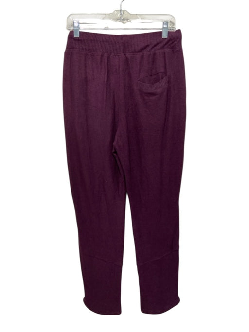Anthropologie Size Medium Burgundy Viscose Blend Elastic Waist Drawstring Pants Burgundy / Medium